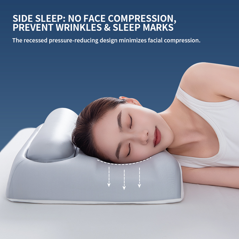  2 in 1 Ergonomic Memory Foam Beauty Pillow