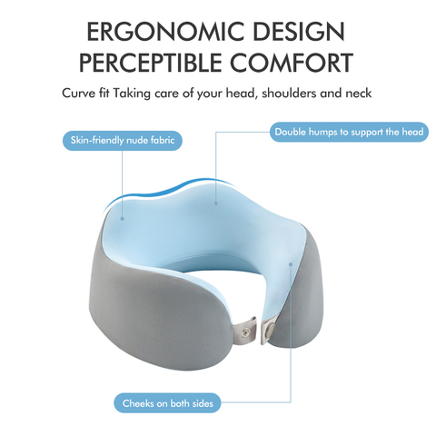 Memory Foam U-Shape Travel Pillow 