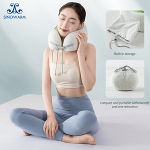 Memory Foam U-Shape Travel Pillow with Storage Bag 