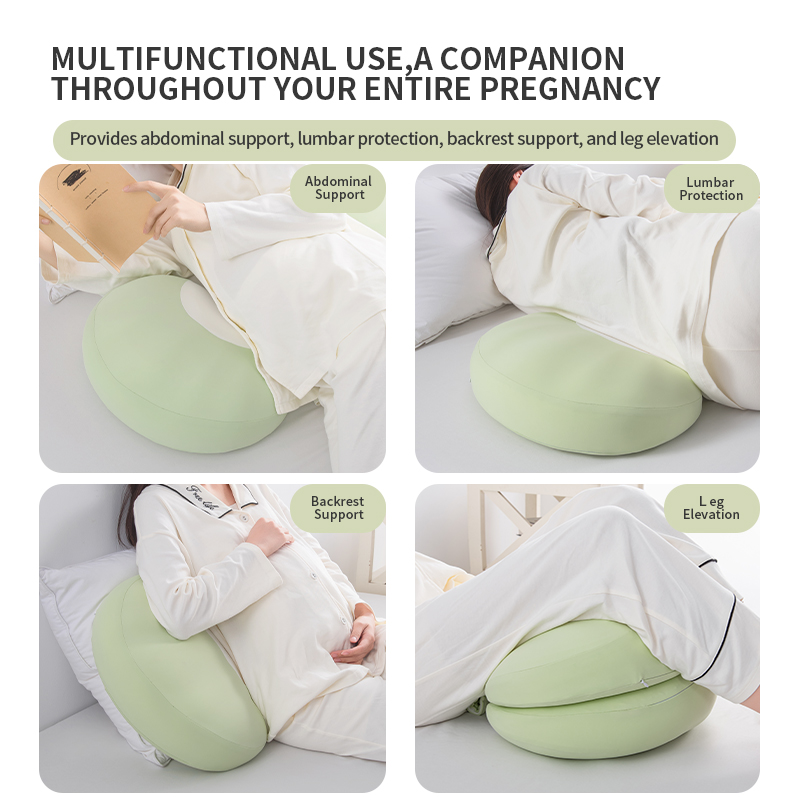 Ergonomic Seashell Memory Foam Pregnancy Pillow