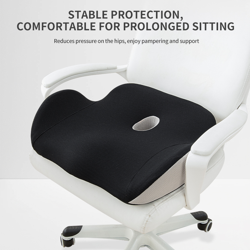 W-Shaped Ergonomic Memory Foam Seat Cushion