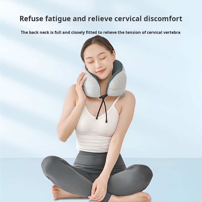 Memory Foam Travel Neck Pillow for Neck Pain Relief