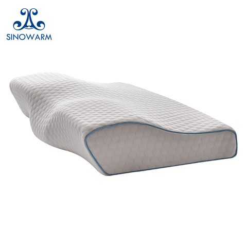 Ergonomic Butterfly Contour Memory Foam Pillow for Neck Pain Relief
