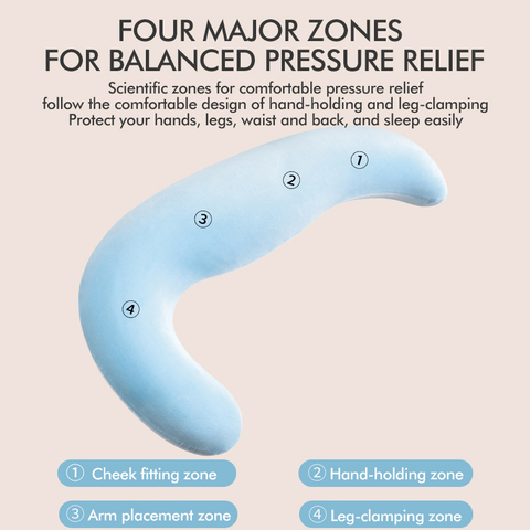 Ergonomic Curved Hug Body Pillow