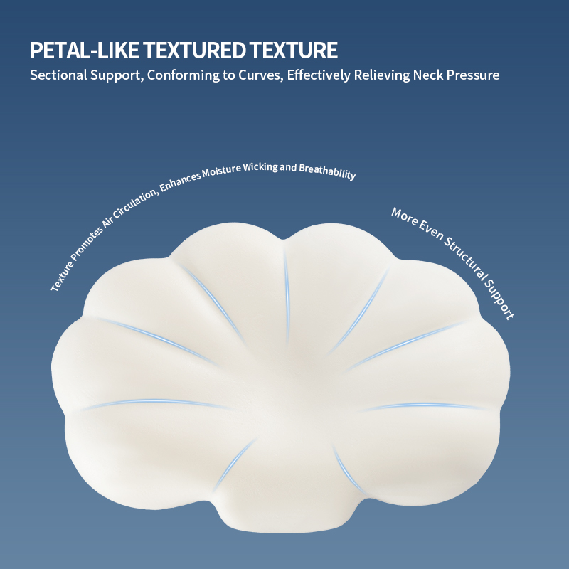 Petal Flower Memory Foam Pillow — Luxury Ergonomic Neck Support for Deep Sleep
