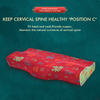 Chinese Fu Neck Support Vintage Butterfly Shape Memory Foam Pillow