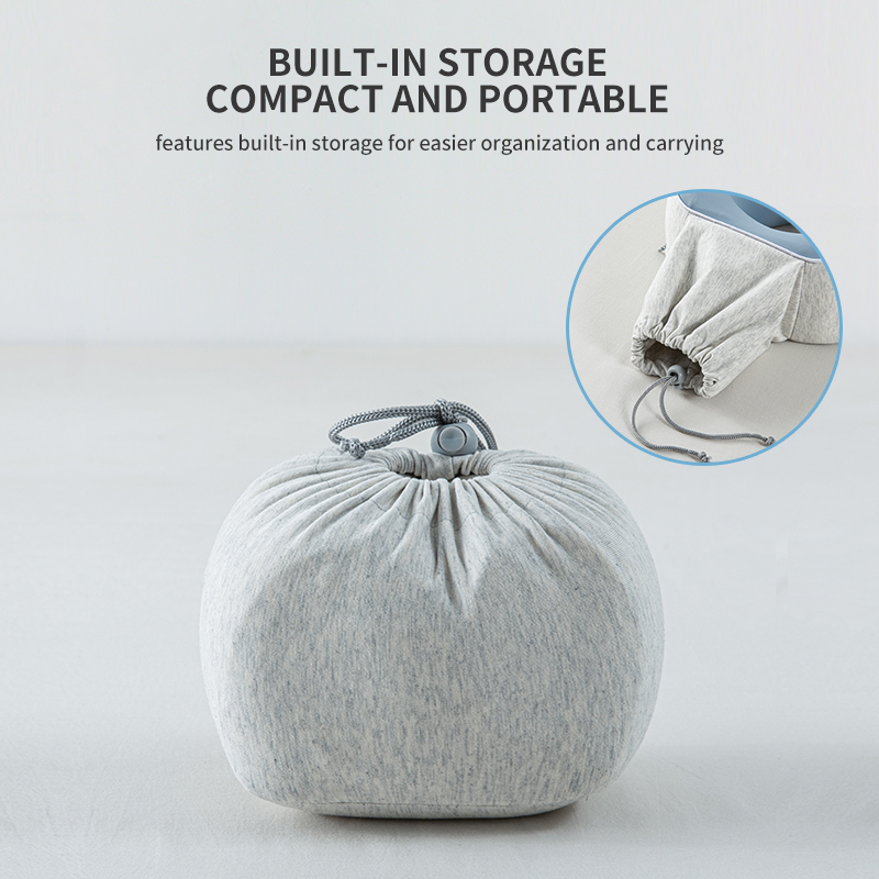 Memory Foam U-Shape Travel Pillow with Storage Bag 