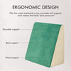 Bed Rest Wedge Pillow Memory Foam Back Support Cushion for Reading Relax 