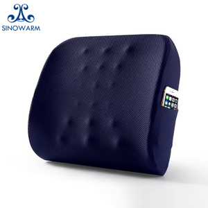 Massage Dot Memory Foam Lumbar Support Pillow with Side Pocket