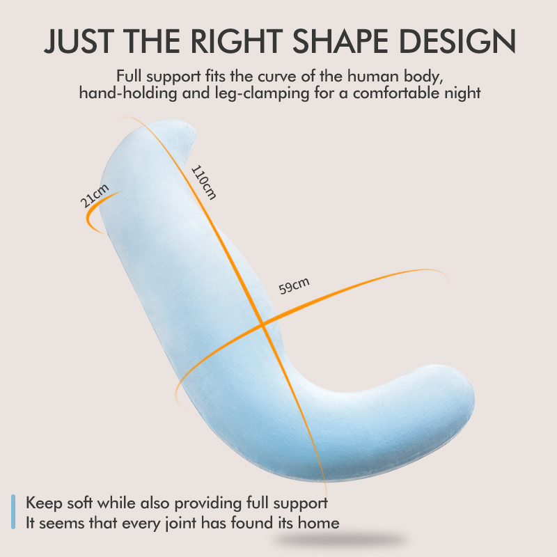 Ergonomic Curved Hug Body Pillow