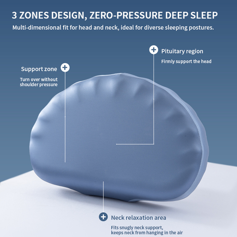 Seashell Shaped Ergonomic Cervical Neck Support Memory Foam Pillow 