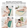 Bed Rest Wedge Pillow Memory Foam Back Support Cushion for Reading Relax 