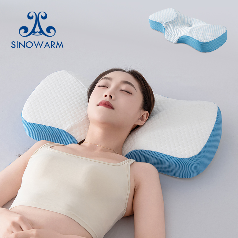 Ergonomic Contour Memory Foam Pillow | Neck Pain Relief 