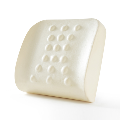 Massage Dot Memory Foam Lumbar Support Pillow with Side Pocket
