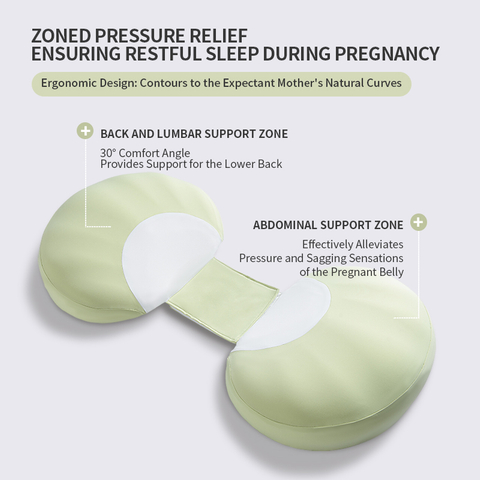 Ergonomic Seashell Memory Foam Pregnancy Pillow