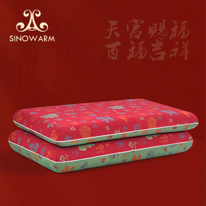 Chinese Fu Neck Support Vintage Classic Memory Foam Pillow