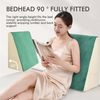 Bed Rest Wedge Pillow Memory Foam Back Support Cushion for Reading Relax 